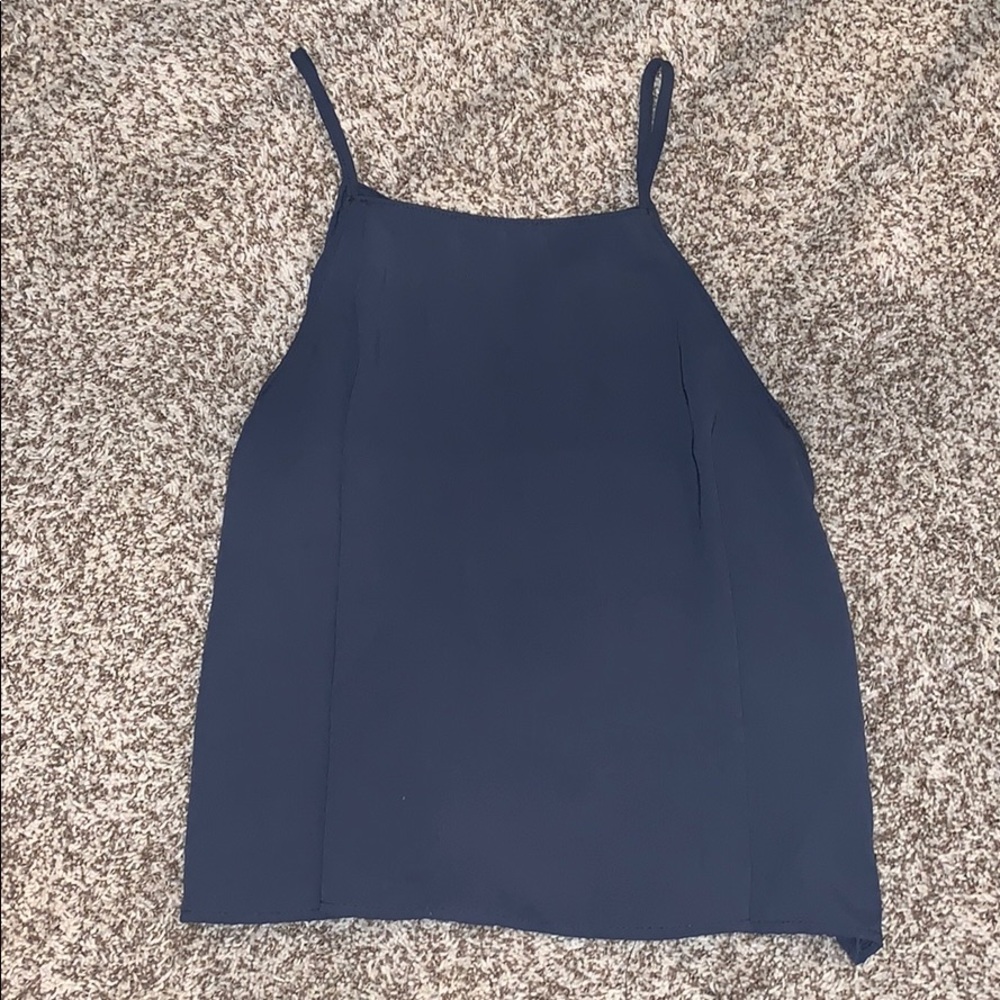 blue halter top!